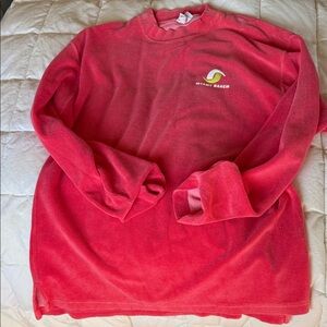 cozy heavy pink terry cloth feeling pullover from Miami Beach size ML by Spirit